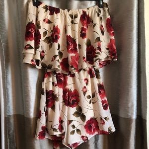 Pretty plus size romper